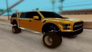 Ford F150 Raptor 4x4 Off-Road для GTA San Andreas вид спереди