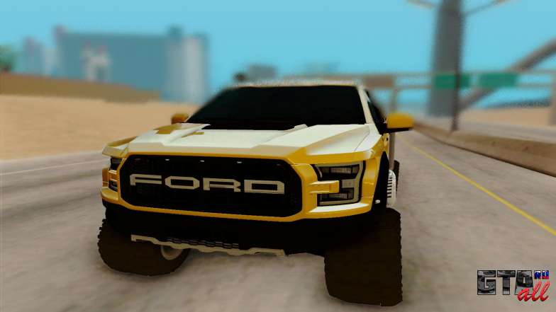 Ford F150 Raptor 4x4 Off-Road для GTA San Andreas передняя часть