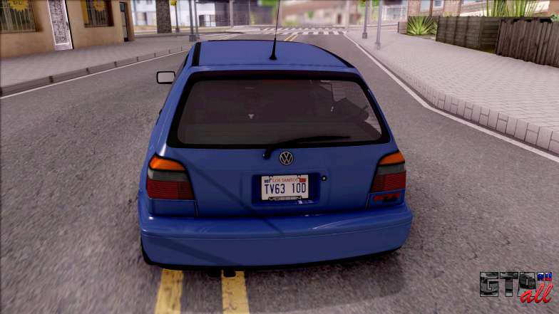 Volkswagen Golf GTI VR6 1998 для GTA San Andreas вид сзади