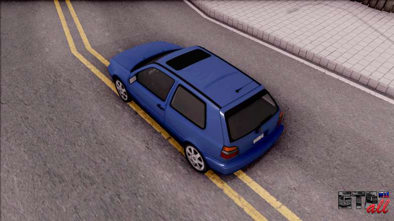 Volkswagen Golf GTI VR6 1998 для GTA San Andreas вид сверху