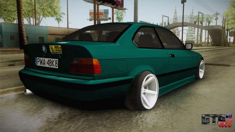 BMW M3 E36 Coupe для GTA San Andreas вид сзади