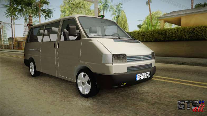 Volkswagen T4 1995 для GTA San Andreas передняя часть