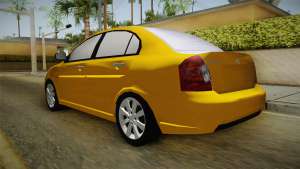 Hyundai Accent 2011 для GTA San Andreas задняя часть