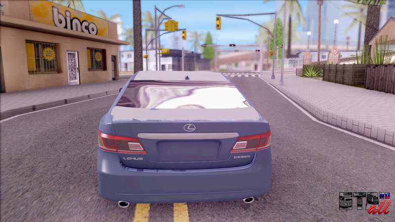 Lexus ES 350 2010 для GTA San Andreas вид сзади