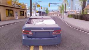 Lexus ES 350 2010 для GTA San Andreas вид сзади