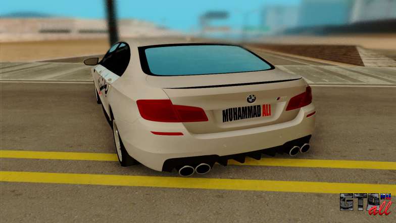 BMW M5 F10 для GTA San Andreas задняя часть