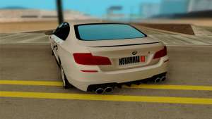 BMW M5 F10 для GTA San Andreas задняя часть