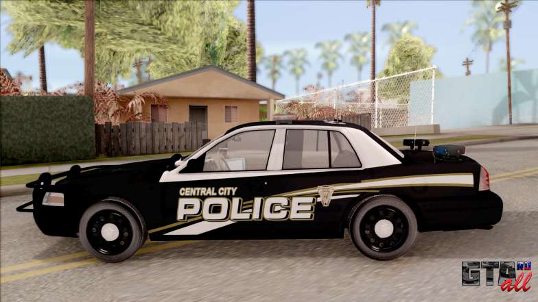 Ford Crown Victoria Central City Police для GTA San Andreas вид сбоку