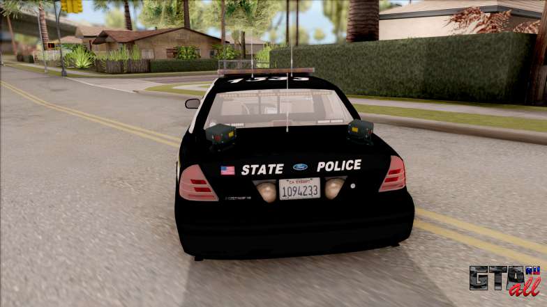 Ford Crown Victoria Central City Police для GTA San Andreas вид сзади