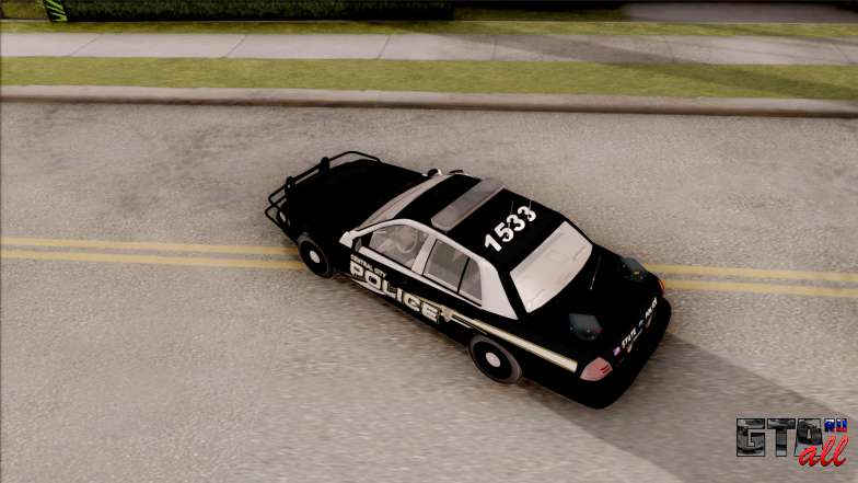 Ford Crown Victoria Central City Police для GTA San Andreas вид сверху