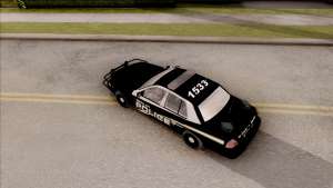 Ford Crown Victoria Central City Police для GTA San Andreas вид сверху