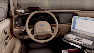 Ford Crown Victoria Central City Police для GTA San Andreas салон