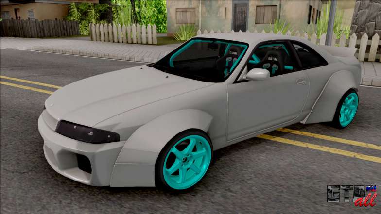 Nissan Skyline R33 Rocket Bunny для GTA San Andreas вид спереди