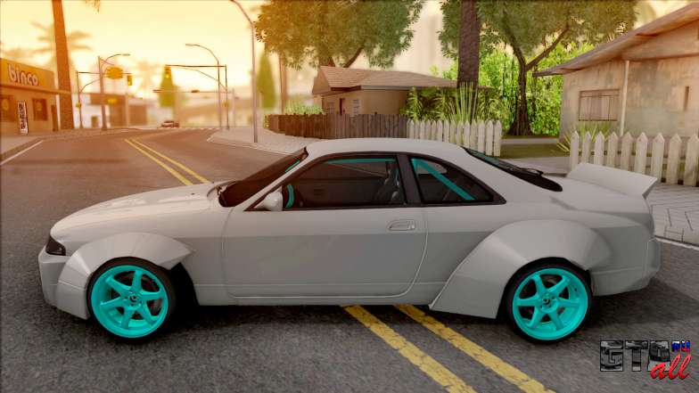 Nissan Skyline R33 Rocket Bunny для GTA San Andreas вид сбоку