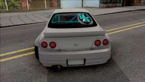 Nissan Skyline R33 Rocket Bunny для GTA San Andreas вид сзади