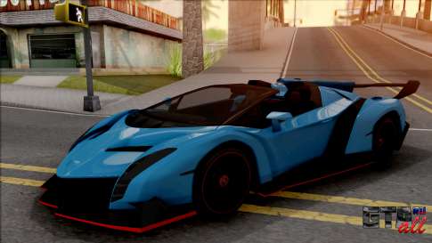 Lamborghini Veneno Roadster v.1 для GTA San Andreas вид спереди