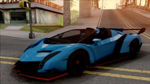 Lamborghini Veneno Roadster v.1 для GTA San Andreas вид спереди