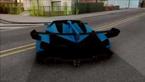 Lamborghini Veneno Roadster v.1 для GTA San Andreas вид сзади