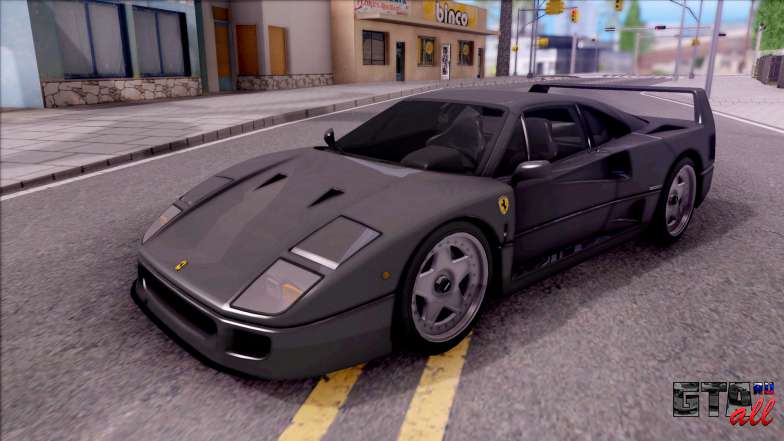 Ferrari F40 для GTA San Andreas вид спереди