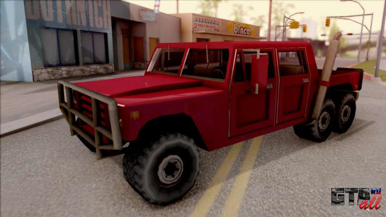 Patriot 6x6 для GTA San Andreas вид спереди