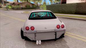 Nissan Skyline R33 Rocket Bunny v2 для GTA San Andreas вид сзади