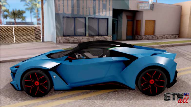 W Motors Fenyr SuperSport для GTA San Andreas вид сбоку