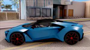 W Motors Fenyr SuperSport для GTA San Andreas вид сбоку