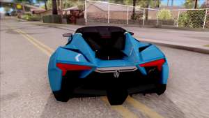 W Motors Fenyr SuperSport для GTA San Andreas вид сзади