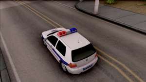 Volkswagen Golf 4 GTI Policija для GTA San Andreas вид сверху