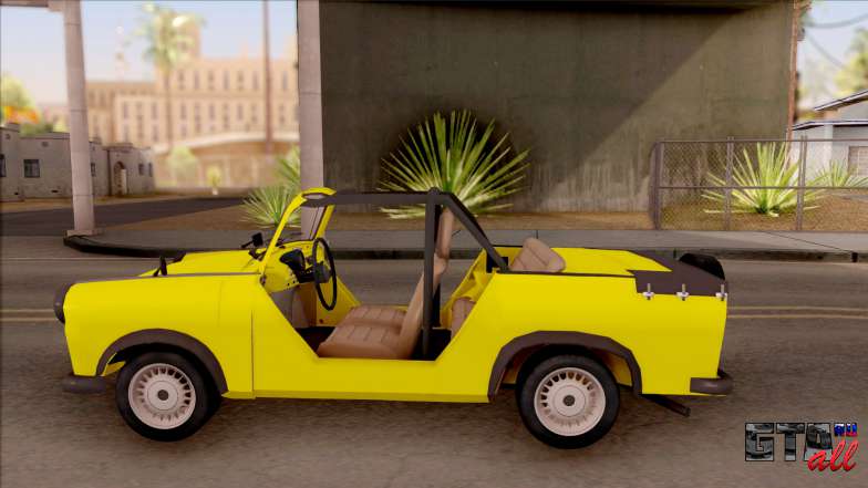 Trabant 601 Kübelwagen для GTA San Andreas вид сбоку