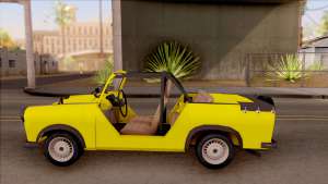 Trabant 601 Kübelwagen для GTA San Andreas вид сбоку