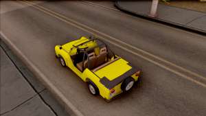 Trabant 601 Kübelwagen для GTA San Andreas вид сверху