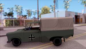 Trabant 601 German Military Pickup для GTA San Andreas вид сбоку