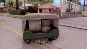 Trabant 601 German Military Pickup для GTA San Andreas вид сзади