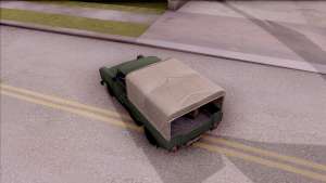 Trabant 601 German Military Pickup для GTA San Andreas вид сверху