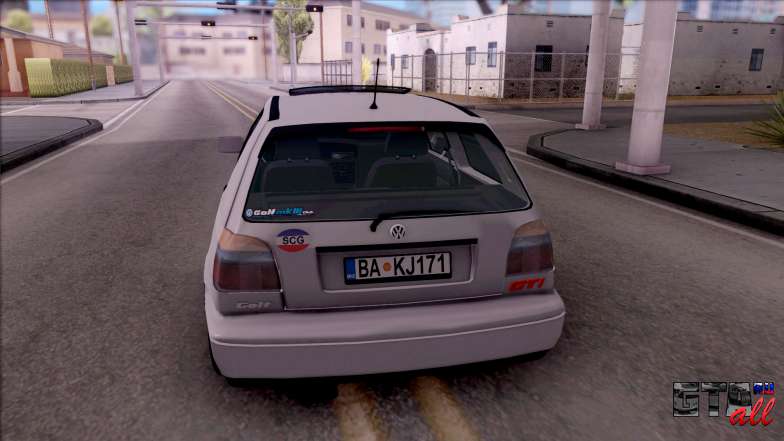 Volkswagen Golf 3 GTI для GTA San Andreas вид сзади