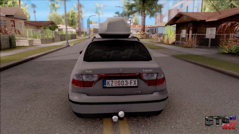 Seat Toledo 1.9 TDi для GTA San Andreas вид сзади