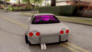 Nissan Skyline R32 Rocket Bunny для GTA San Andreas вид сзади