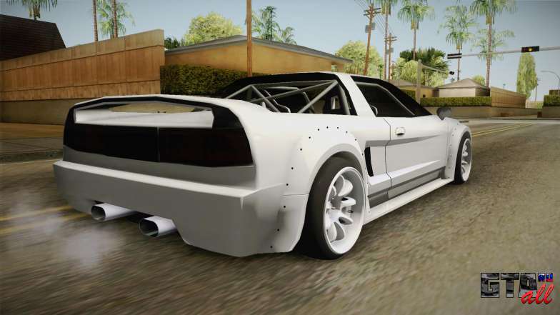 Infernus Rocket Bunny для GTA San Andreas вид сзади