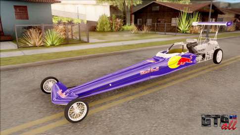 Dragster Red Bull для GTA San Andreas вид спереди