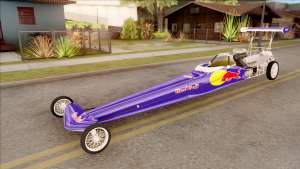 Dragster Red Bull для GTA San Andreas вид спереди