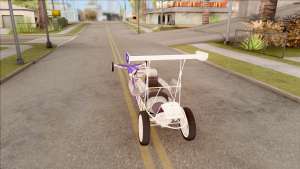 Dragster Red Bull для GTA San Andreas вид сзади