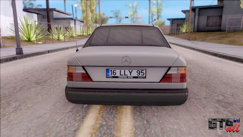 Mercedes Benz E200 W124 Stance для GTA San Andreas вид сзади