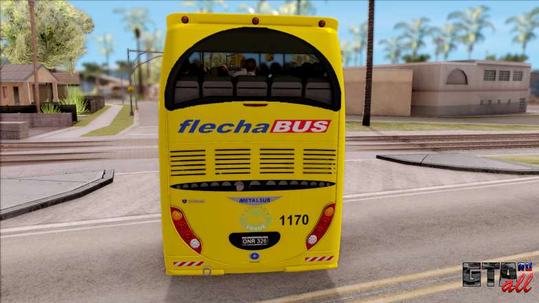 Scania Metalsur Starbus 2 Descapotable для GTA San Andreas вид сзади