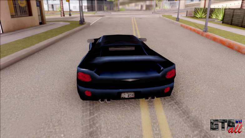 Infernus from GTA 3 для GTA San Andreas вид сзади