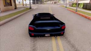 Infernus from GTA 3 для GTA San Andreas вид сзади