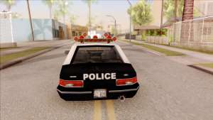 Police Car from GTA 3 для GTA San Andreas вид сзади