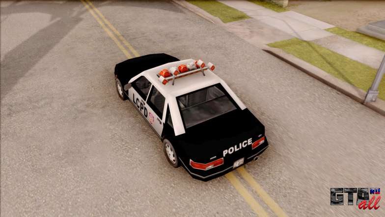 Police Car from GTA 3 для GTA San Andreas вид сверху