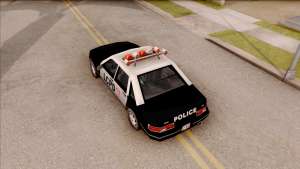 Police Car from GTA 3 для GTA San Andreas вид сверху