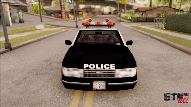 Police Car from GTA 3 для GTA San Andreas передняя часть